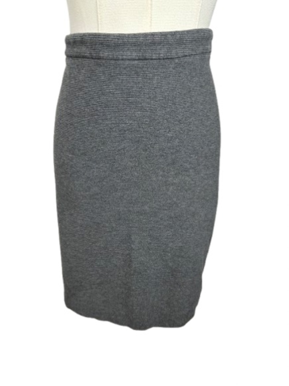 Banana Republic Charcoal Ribbed Knit Pencil Skirt Size 14